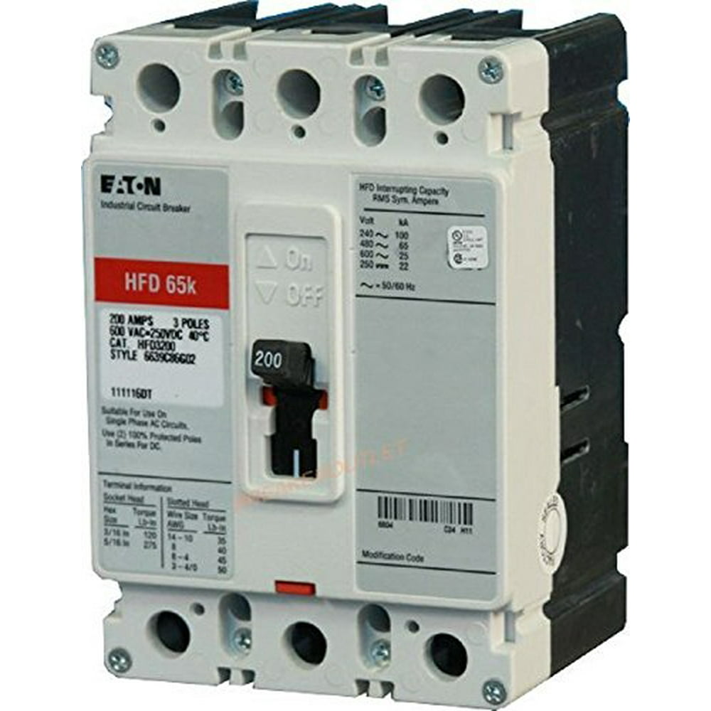 Cutler Hammer Eaton HFD3150 3 Poles 150 Amp 600v 65k Circuit Breaker
