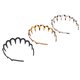 thumbnail image 1 of Diadema De Plástico En Zigzag De 3 Piezas, Banda Para El Cabello Con Peine De Dientes De Alta Reversible De Doble Cara En Forma De U Para Mujeres, Con Dientes Antideslizantes, 1 of 7
