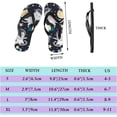 thumbnail image 2 of Dreamtimes Flip Flops Cute Cat Animal Cartoon Space Galaxy Stars Slippers Sandals for Women Men Boy Girl Kid Beach Summer Yoga Mat Slipper, 2 of 5