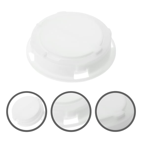 BESTOYARD 10Pcs Bank Plug Round White ABS Bottom Hole Covers for Saving Money Box