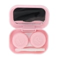 thumbnail image 2 of Mini caja de lentes de contacto de viaje, juego de pinzas, palo removedor, estuche para lentes de contacto portátil, color rosa, 2 of 14