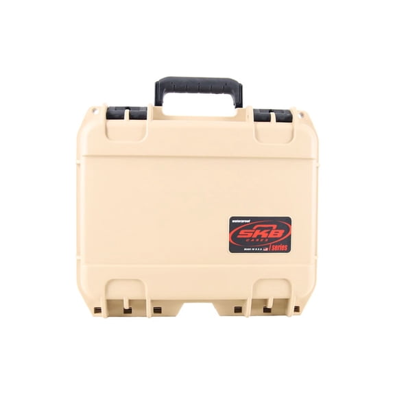SKB iSeries 12"x9"x4" Tan Firearm Case with Cubed Foam, Waterproof and Durable (3i-1209-4T-L)