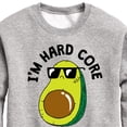 thumbnail image 3 of Instant Message - I'm Hard Core - Avacado Pit Cool - Toddler & Youth Crewneck Fleece Sweatshirt, 3 of 6