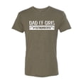 thumbnail image 2 of Wild Bobby, Outnumbered Dad with Girls Gift, Father's Day, Men Premium Tri Blend Tee, Military Green, XX-Large, 2 of 3