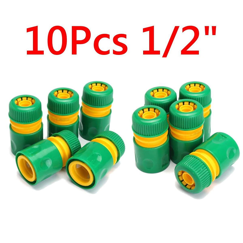 10 Pcs 1/2 inch Water Quick Connector For Hose Garden Tap Hose Pipe Connect 