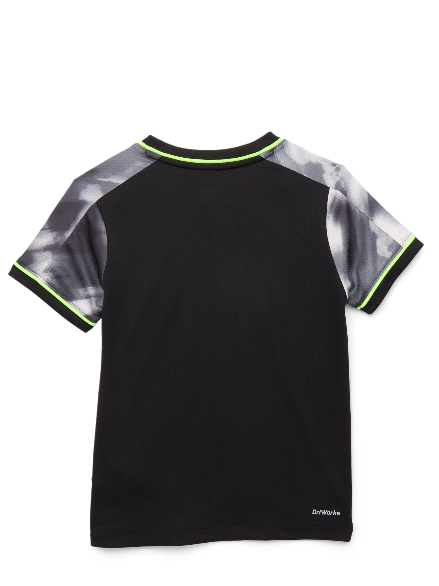 Athletic Works Boys Printed Active Tee with Short Sleeves, Sizes 4-16 & Husky
