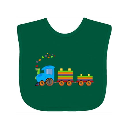

Inktastic Colorful Toy Train Gift Baby Boy or Baby Girl Bib
