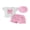 Pink, variant on BemeyourBBs Toddler Baby Girl 2 Peice Skirts Set Cute Summer Fall Clothes Vintage Little Girls Short Sleeve 3D Bowknot T-Shirt Skorts Shorts Beret Hat
