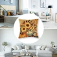 thumbnail image 5 of Ullo0ord Fall Pumpkin Pillow Covers Set of 2 Pumpkin Sunflower Autumn Harvest Throw Pillow Cases Squirrel Decorative Thanksgiving Day Cushion Case for Couch Sofa Outdoor Home Decor 18x18in, 5 of 7