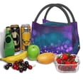 thumbnail image 6 of Vsdgher Purple and Green Glitter Print Insulated Reusable Bags with Sturdy Zipper and Handles, Foldable Totes for Hot or Cold Food Bring or Delivery, 6 of 8