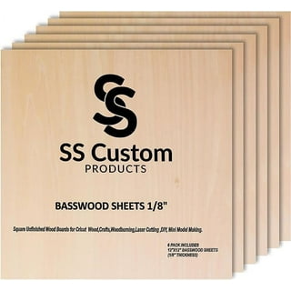 1/8″ (3mm) Baltic Birch Wood Sheets 12″x20″ Bulk Packs, Laser Wood, Ships  next business day