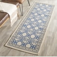 thumbnail image 3 of SAFAVIEH Courtyard Colton Geometric Indoor/Outdoor Runner Rug, Natural/Blue, 2'3" x 6'7", 3 of 8