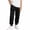 Black, variant on Boys Track Pants Solid Knit Jogger Long Trousers Spring Autumn School Uniform Pants Full Elastic Waist Side Pockets Multi Solid Shades