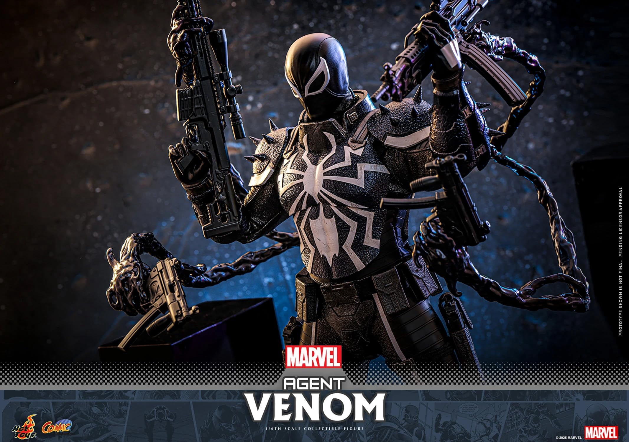 Hot Toys Marvel Comics Spider-Man Agent Venom 1/6 Scale 12" Collectible Figure
