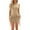 Khaki, variant on Dresses Women Casual Fashion Solid Color Side Drawstring Slim Dress O-Neck Short Sleeve Shirt Dress Relaxed Fit Sundress Wedding Guest Dress