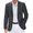 Dark Grey, variant on Mens Lightweight Dress Blazer Modern Regular Fitted Daily Sport Coats