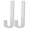 thumbnail image 1 of Bunk Bed Ladder Bracket Hooks Kids Bunk Bed Ladder Hook Silver Minimalist Design 2Pcs, 1 of 5