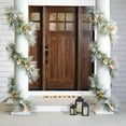 thumbnail image 4 of Northlight Flocked Pine and Ornaments Artificial Christmas Garland - 10' x  15" - Unlit, 4 of 9