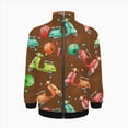 thumbnail image 2 of Colorful Scooters Cute Monster Pattern Jacket Men's Street Cool Long Sleeves Coat Personality Tops Oversized Zipper Jackets Male Clothes, 2 of 7