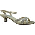thumbnail image 2 of Touch Ups Women's Lena Champagne Ankle-High Wedged Sandal - 9M, 2 of 2