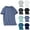 #782 Blue, variant on Men's Plus Size Solid T-Shirt Active Moist Wicking Crew Neck Basic Short Sleeves Tee Top Black,4XL