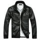thumbnail image 2 of Chaqueta de cuero de invierno para hombre Biker Motocicleta Cremallera Abrigo de manga larga Top Blusas Pompotops oipoqjl13635, 2 of 9