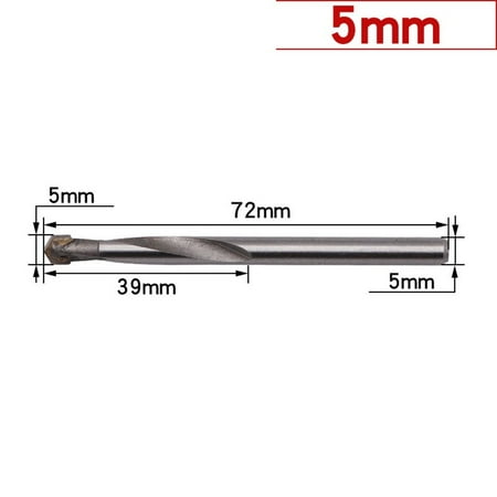 

BUYISI Cemented Carbide Drill Bits Fit for Stainless Steel Metal Wood Plastic Drilling 5mm