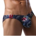 thumbnail image 1 of Calzoncillos de cintura baja con estampado transpirable, cómodos, informales, sexys, a la moda para hombres Pompotops qyievc4627, 1 of 6