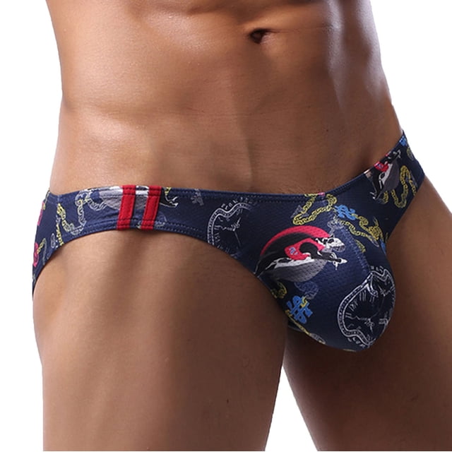 Calzoncillos de cintura baja con estampado transpirable, cómodos, informales, sexys, a la moda para hombres Pompotops qyievc4627