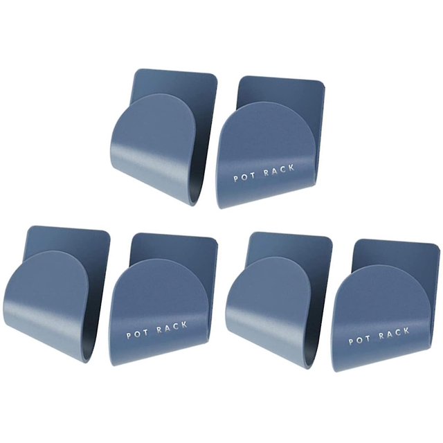 Estante para tapas de cacerolas de 6 uds, estante de almacenamiento para tapas de ollas, estante para tapas de cacerolas montado en la pared