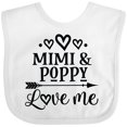 thumbnail image 3 of Inktastic Mimi and Poppy Love Me Boys or Girls Baby Bib, 3 of 4