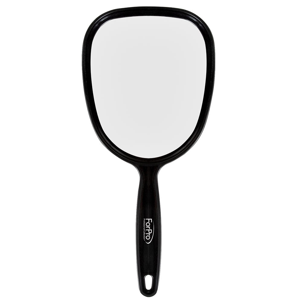 ForPro Classic Hand Mirror Black 3ct