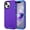 Purple Turquoise, variant on I-HONVA For iPhone 13 Case,3-Layer Military Grade Drop Protection Anti-Slip Bumper Rugged Shockproof Dustproof Protection 6.1 inch Phone Case,Full Black