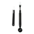 thumbnail image 4 of Raindrops 2 Pcs Angled Head Nylon Coffee Machine Cleaning Brush Cleaner Tools for Semi-automatic Espresso Coffee Maker Machine Outlet Filter, 4 of 8