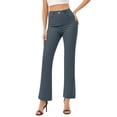 thumbnail image 2 of Business Casual Pants for Women 2025 Stretchy Flared Work Pants with Pockets High Waisted Womens Trousers, 2 of 7
