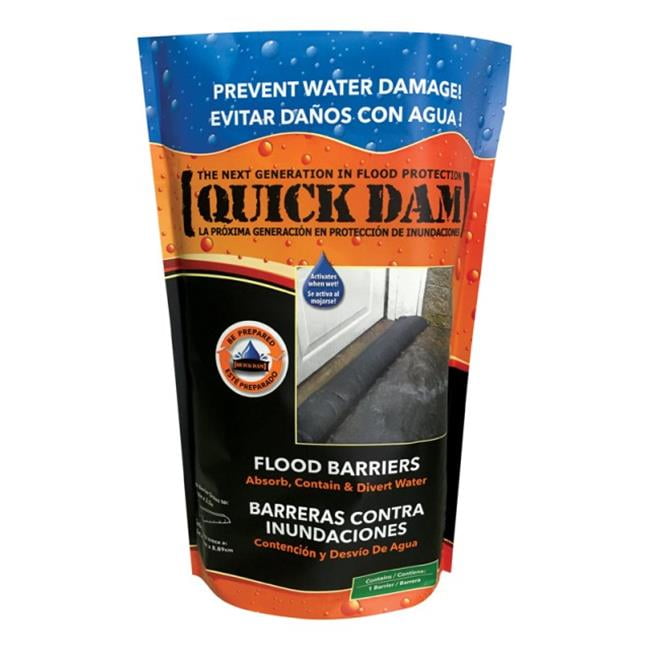 Quick Dam Water Activated Flood Barrier, Reusable Water Absorbers for