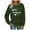 01 Army Green, variant on Fewfanhot Fall Outfits for Women 2025 Crewneck Sweatshirt with Pockets Casual Loose Long Sleeve Letter Graphic Comfy Sweatshirts