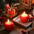 thumbnail image 3 of 10pcs Apple Candle Artificial Creative 3D Apple Shaped Candles Rosh Hashanah Party Wax Candle Gifts for Christmas Birthday Wedding Party Table Decor Mother Gifts (Red), 3 of 6