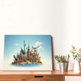 thumbnail image 4 of Gukieu Iconic Global Landmarks Print Horizontal Canvas Decorative Painting 12x16 Inch Shrinkage Resistant Frame Hanging Home Wall Art Decor, 4 of 6