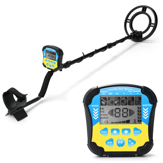 TFixol Handheld Portable Metal Finder Quick Metal Finder Metal Detecting Tool Treasure Gold Finder Underground Metal Detector LCD Backlit Screen High Precisions Multipurpose Metal Detector for Adults