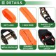thumbnail image 5 of Correas de sujeción de trinquete Unique Bargains 1 Pcs 1 pulgada x 23 pies 1,764lb correas de sujeción para portaequipajes, motocicletas, camiones, remolques, negro y naranja, 5 of 7