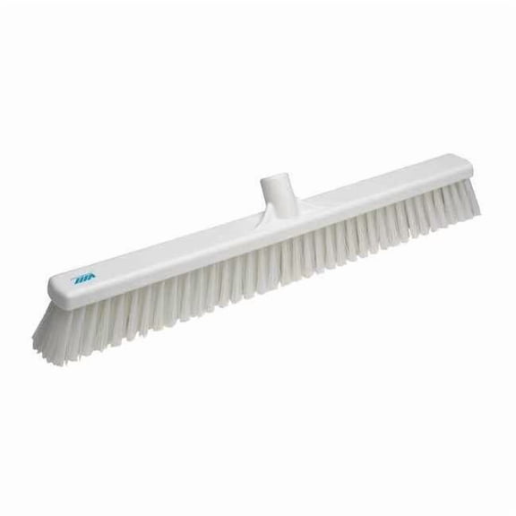Vikan 24 in Sweep Face Broom Head, Soft, Synthetic, White 31995