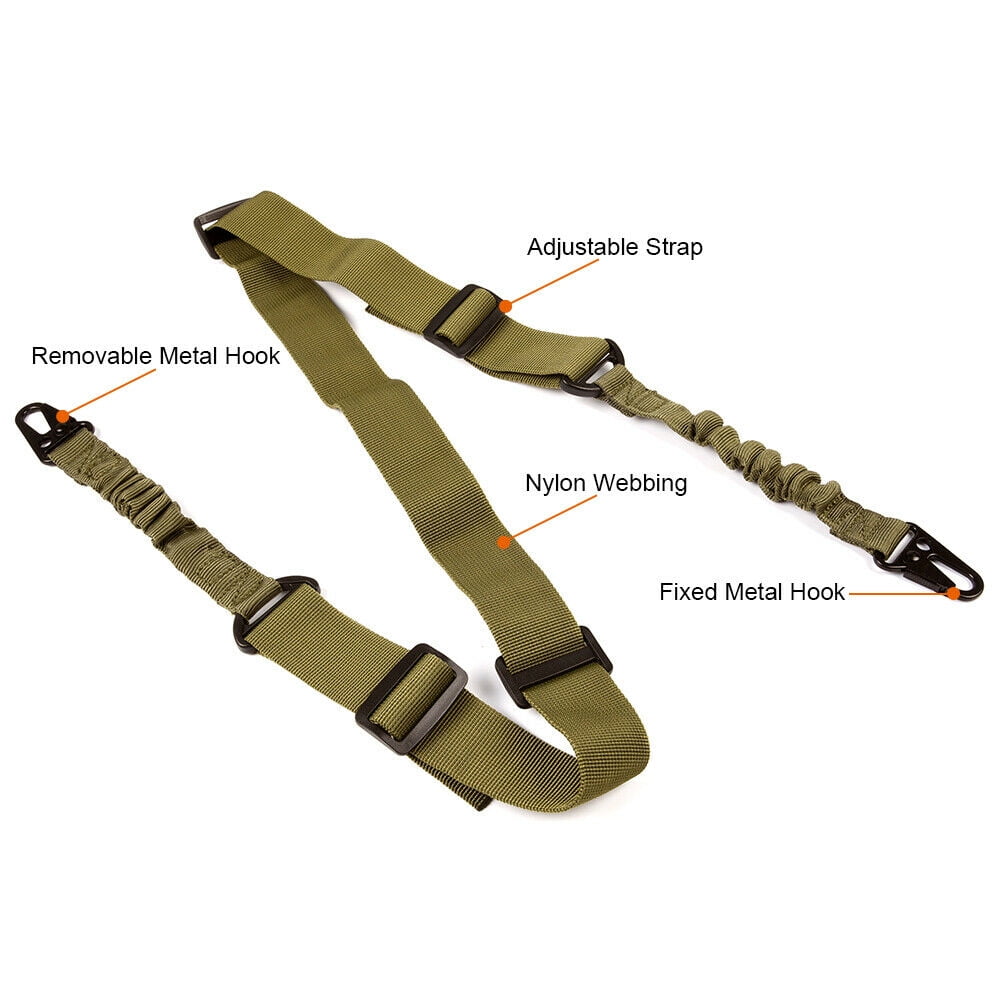 Tactical 2 Point Gun Sling Shoulder Strap Rifle Hunting Heavy Duty Shotgun Belts 