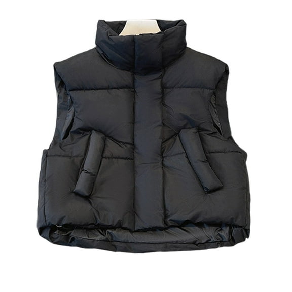 Winter Women Coat Stand Collar Zipper Closure Long Sleeves Pure Color Windproof Heat Retention Padded Down Coat Men Slim Fit Outdoor Jacket