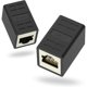 thumbnail image 1 of Extensión de acoplador RJ45 blindado Cat7/Cat6A/Cat6/Cat5E Cable Ethernet Conector hembra a hembra Paquete de 2 esquí esquí Gafas de esquí, 1 of 5