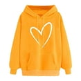 thumbnail image 1 of WEAIXIMIUNG Robe Sweat-Shirt Surdimensionnée pour Femmes Sweat-Shirts d'Automne pour Femmes Mode Imprimé Graphique Pull à Capuche Manches Longues Décontracté, 1 of 3