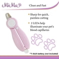 thumbnail image 3 of MiMu LED Cat and Dog Nail Clippers - Dog Nail Trimmers with Grooming Metal Comb, 3 of 6