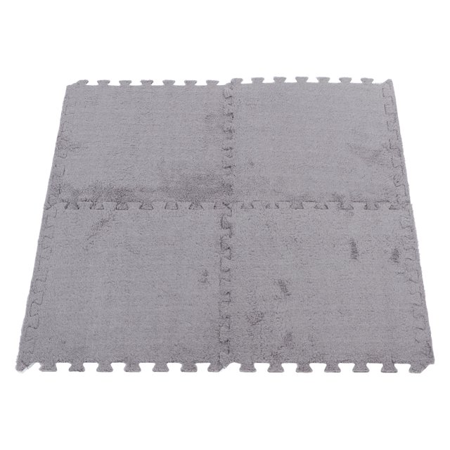10pcs Plush Foam Floor Mat Soft Thick Split Joint Interlocking Plush Foam Rug, Large Quantity, Soft and Safe, Detachable Design, for Room Floor