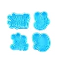 thumbnail image 2 of Agiferg Pastry/Cookie/Fondant Stampers,4-Piece Set Easter Day Cake Cookie Set Mold Tools, 2 of 2