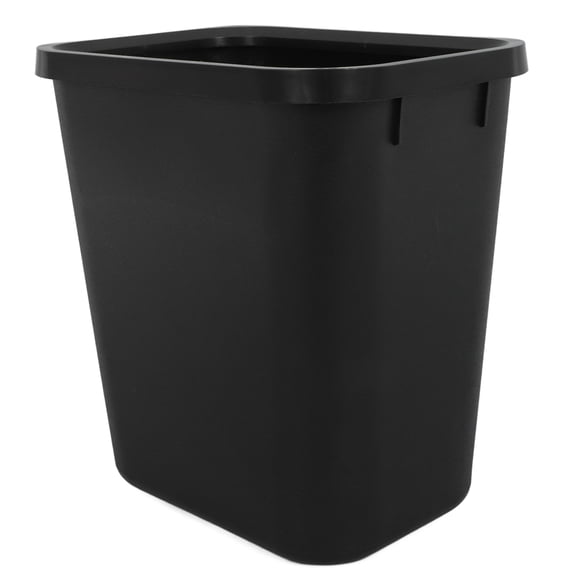 Nicehomfit Plastic Trash Bin 8l Black No Lid for Kitchen and Guesthouses